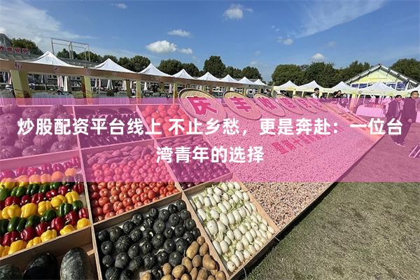 炒股配资平台线上 不止乡愁，更是奔赴：一位台湾青年的选择