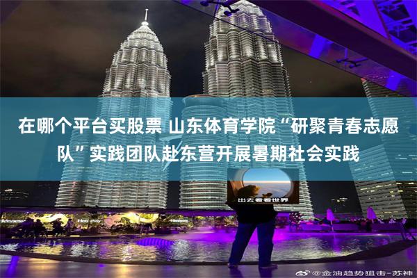 在哪个平台买股票 山东体育学院“研聚青春志愿队”实践团队赴东营开展暑期社会实践