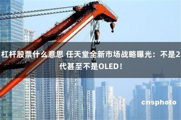 杠杆股票什么意思 任天堂全新市场战略曝光：不是2代甚至不是OLED！